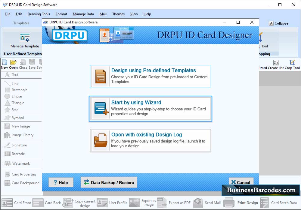ID Card Design Software Start With Templates