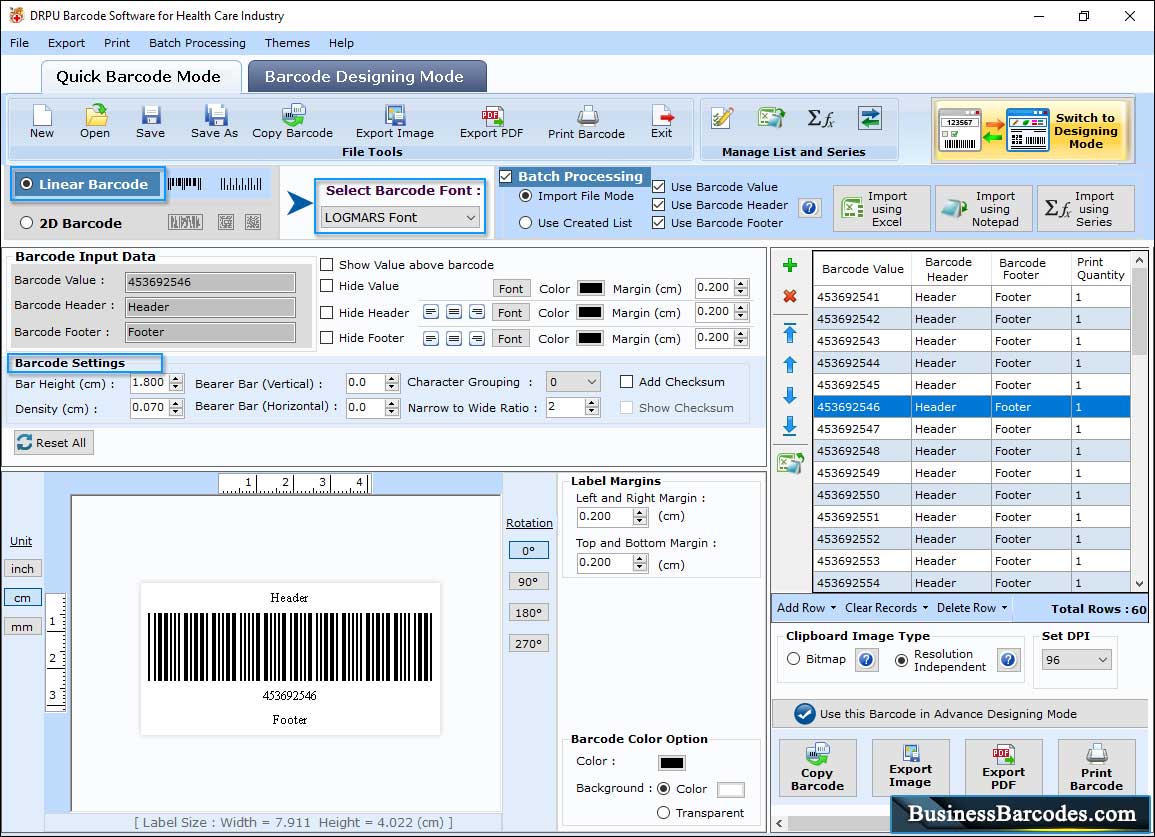 Healthcare Industry Barcodes Technology