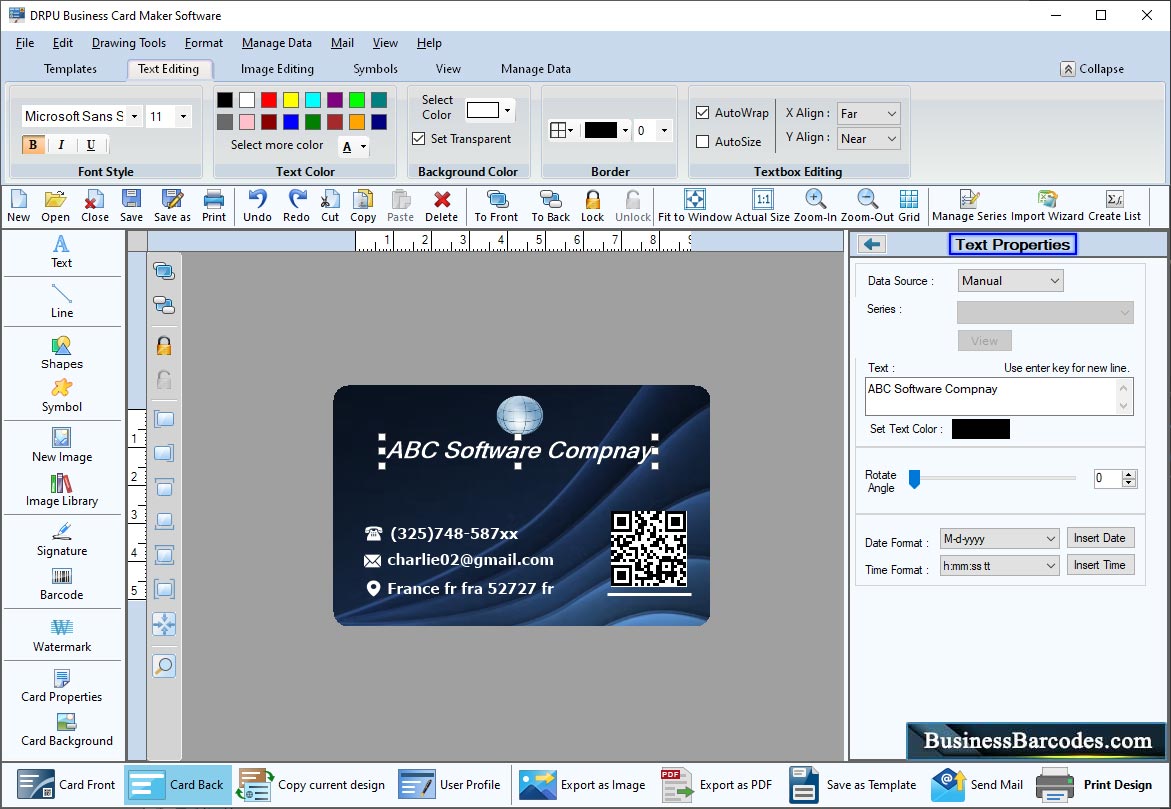 Business Card Maker Software