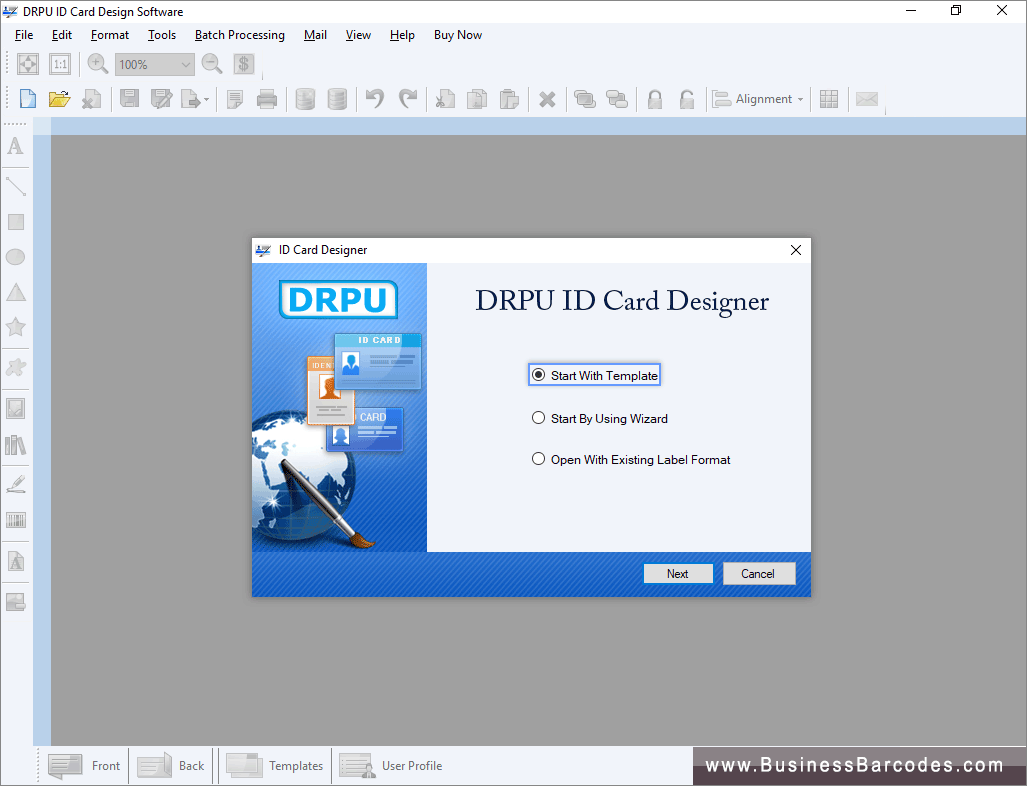 ID Card Design Software Start With Templates