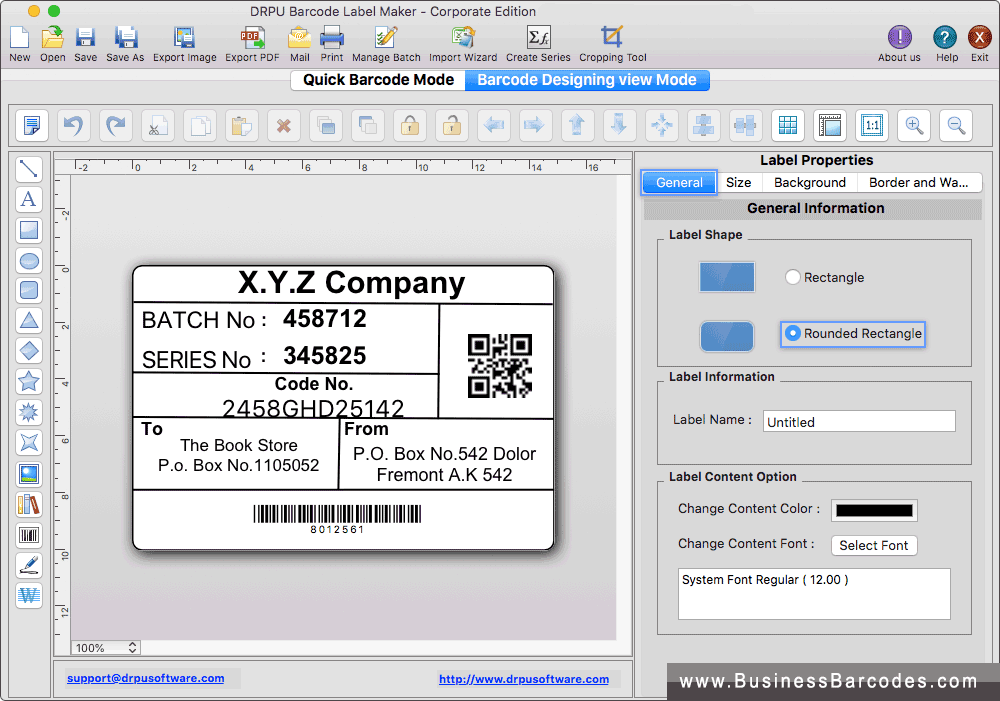 Label Properties