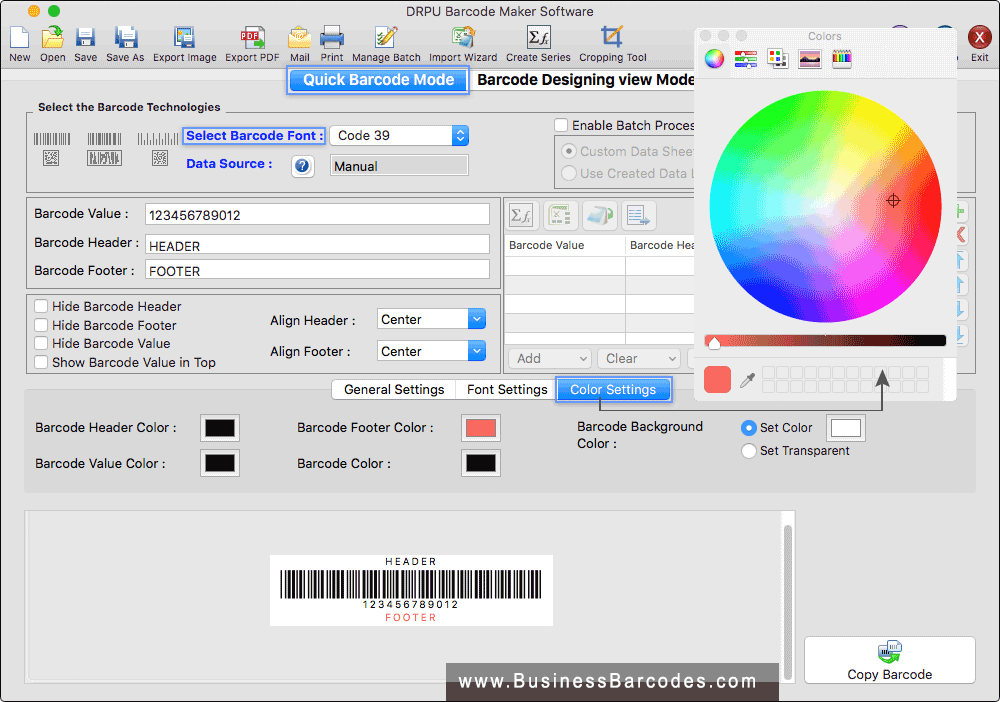 Color Settings