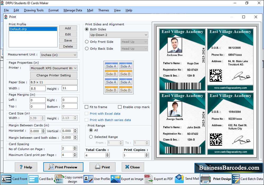 Student ID Cards Maker